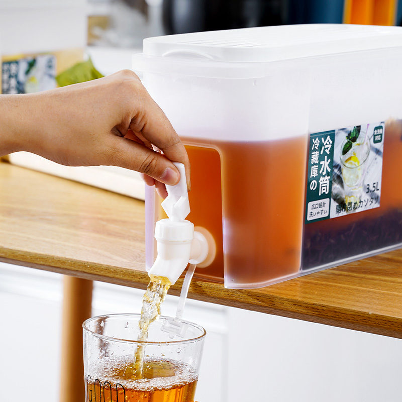 Refrigerator cold kettle with faucet large-capacity household kettle summer high temperature teapot lemonade cold water bucket cold kettle