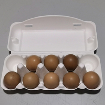 10 white wet pressure eco-friendly anti-shock eggs Tottos Chicken Egg Box Pulp Egg Box Earth Egg Packaging Box Transport Paper