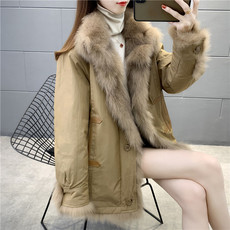Одежда из меха 派克服女2020年新款狐狸毛皮草内胆两面穿中长款年轻款外套大衣冬