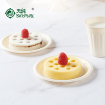 Tianchun disposable dinner plate paper plate environmental protection household hand-painted paper bowl tableware cake plate barbecue dipping dish