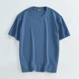 Тонкая шелковая базовая универсальная приятная телу футболка с коротким рукавом, круглый воротник