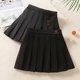 ເດັກຍິງ skirt pleated skirt ພາກຮຽນ spring ແລະດູໃບໄມ້ລົ່ນ 2024 ຮູບແບບໃຫມ່ຂອງເດັກນ້ອຍແບບ versatile ສັ້ນ skirt ເດັກຍິງວິທະຍາໄລແບບ skirt