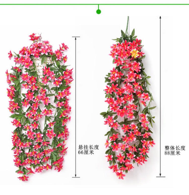 Mô phỏng Violet Hoa giả Hoa treo tường Treo giỏ Hoa treo Hoa nhựa Ban công Ban công Trang trí Hoa Vine Cây xanh - Hoa nhân tạo / Cây / Trái cây cây xương rồng giả