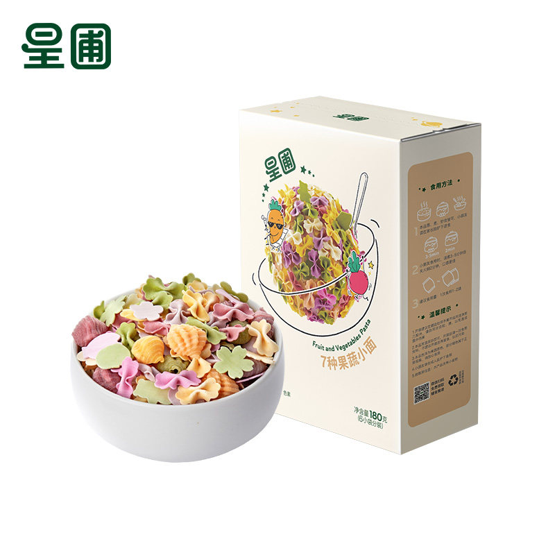 Rice cake Mama preferred Star Garden Noodles Nutrition Colorful Butterfly Cartoon Shells Fruits And Vegetables Small Side 3 Boxed