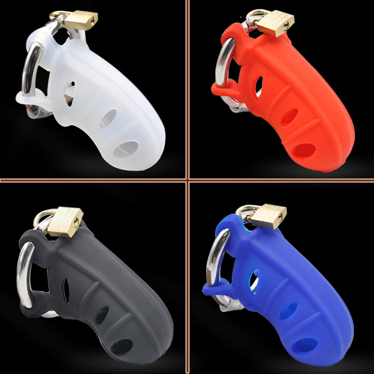 Prisoner male silicone stainless steel adjustable chastity cb6000 penis bound chastity