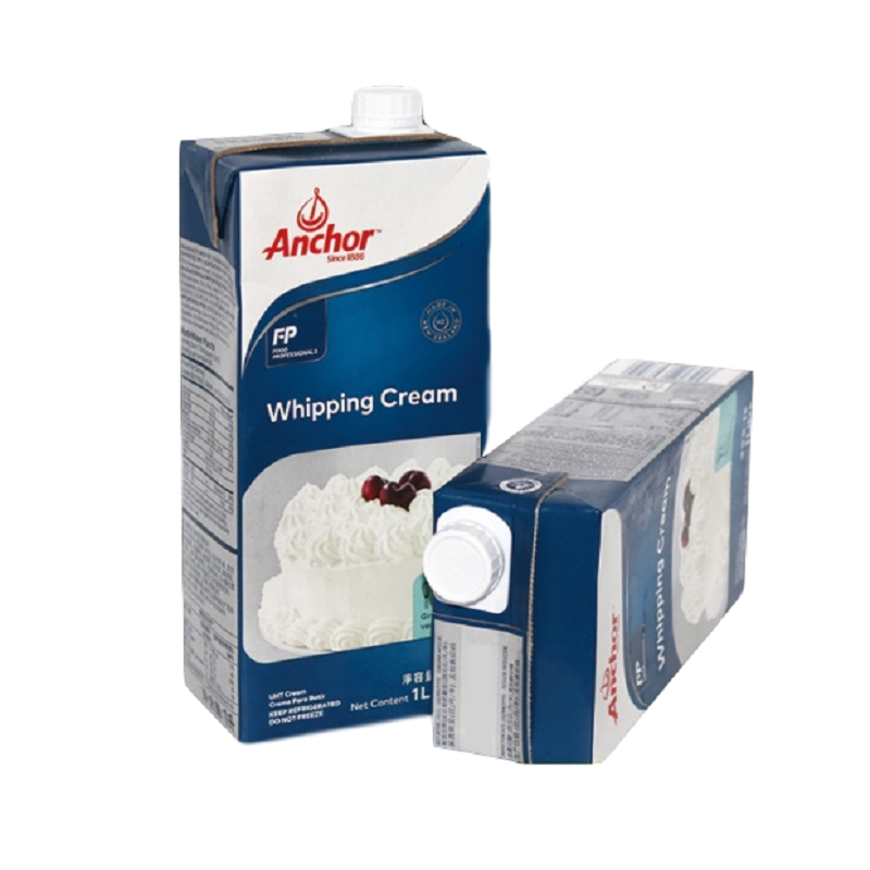 Anjia Light Cream 1L*12 Bottle FCL Cake Decoration Animal Fresh Cream Cream Decoration Baking Household