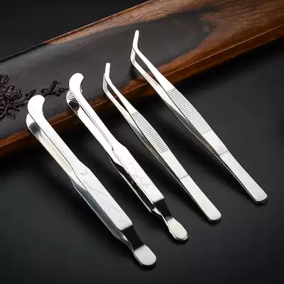 Tea set accessories thickened stainless steel kung fu tea ceremony tea clip tea tweezers metal wash cup clip tea set clip