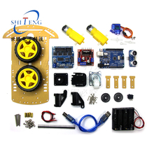 DIY smart car kit 2WD robot tracking car uno development board Car chassis programming