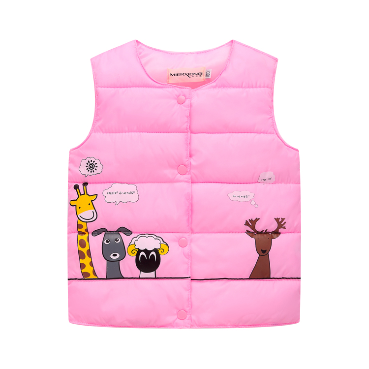 2018 trẻ em mới xuống vest cotton bé trai và bé gái lót trẻ sơ sinh bé vest vest trẻ em áo len nam thu đông bé trai