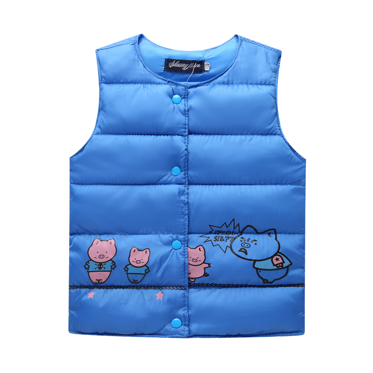 2018 trẻ em mới xuống vest cotton bé trai và bé gái lót trẻ sơ sinh bé vest vest trẻ em áo len nam thu đông bé trai