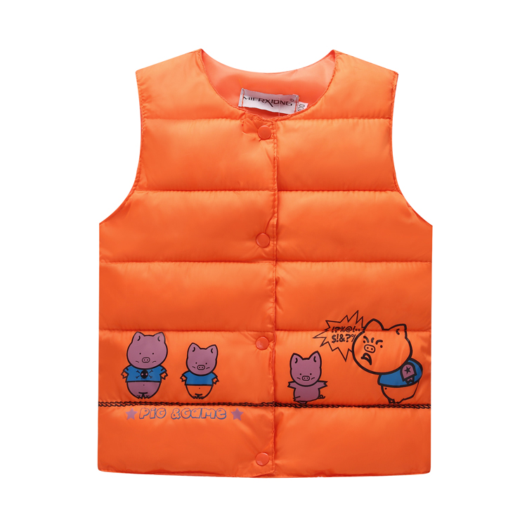 2018 trẻ em mới xuống vest cotton bé trai và bé gái lót trẻ sơ sinh bé vest vest trẻ em áo len nam thu đông bé trai