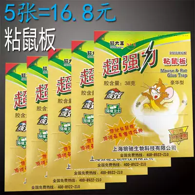 Cat king sticky mouse board Super strong anti-big mouse stickers sticky mouse glue clip mousetrap sticky board 5 sheets