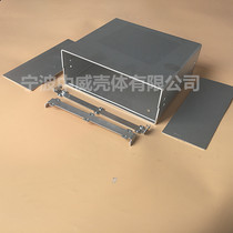 125*305*280 metal instrument housing high grade all aluminum folding machine box desktop control box