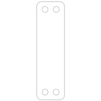 20*70 белые с четырьмя отверстиями