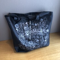 Export single Japan high quality double-layer double-sided folding environmental protection shopping bag Portable single shoulder backpack tote bag