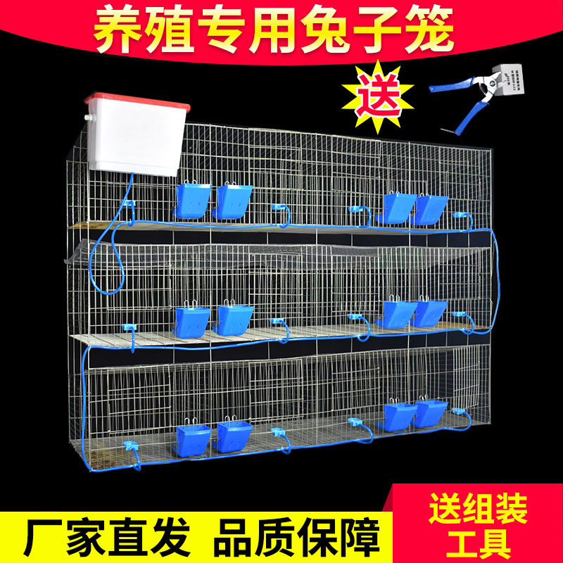 Rabbit cage breeding cage 12 sub-mother cages Household 24-bit commercial cage large meat rabbit farm extra large rabbit cage