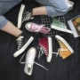 Trợ giúp cao cộng với giày vải nhung nữ 2018 mùa thu đông mới dành cho sinh viên Hàn Quốc phiên bản hoang dã của giày đế xuồng ulzzang Hàn Quốc giày the thao nữ hàn quốc