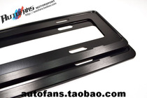 New traffic regulations Titanium alloy black brushed thickened license plate holder Car license plate holder License plate holder License plate frame Universal type