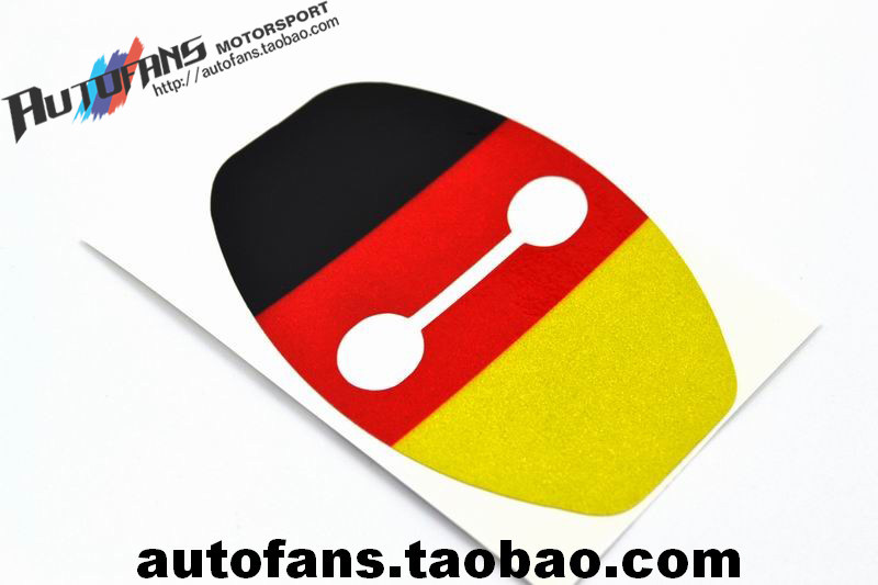 Suitable for Audi cars with German flag Flag Car Stickers Sticker Door Lock Lid Decoration Sticker