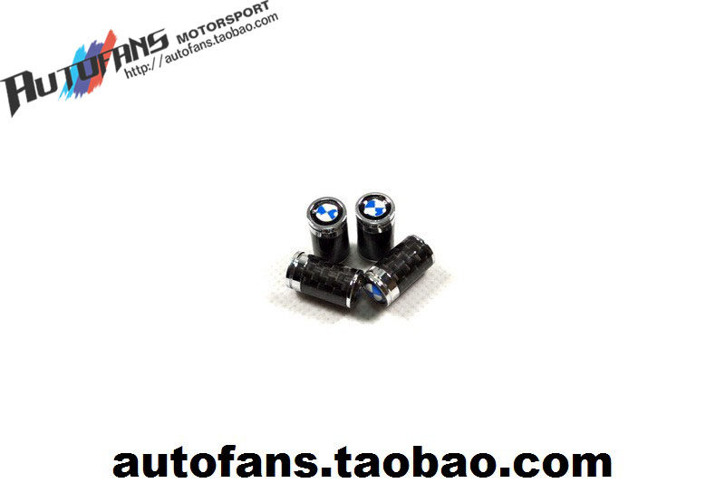Taiwan Produce Delicate BMW Car Mark Pure Carbon Fiber Material Tire Valve Nozzle Cap Cover Valve Core Sleeve