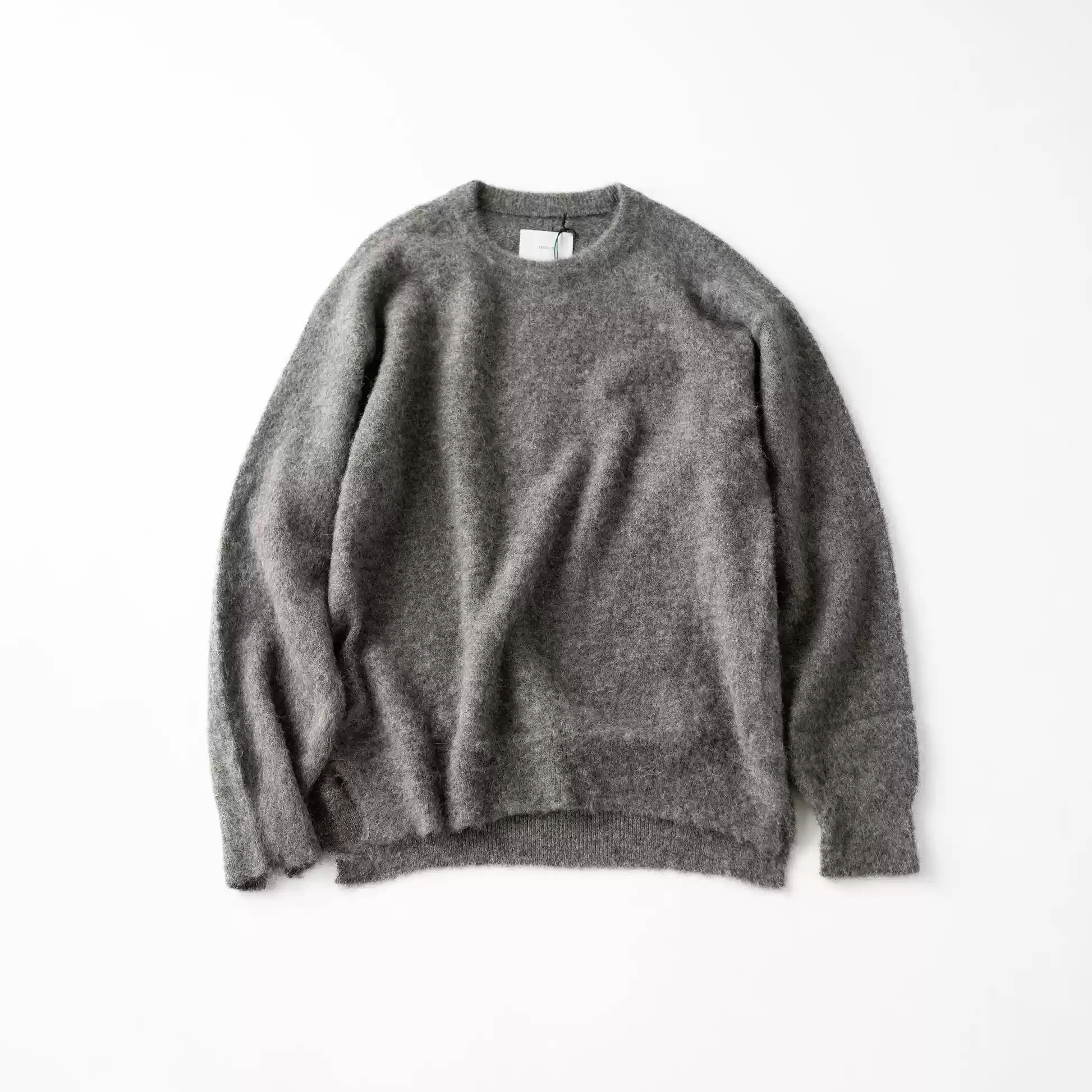 ssstein WOOL ALPACA MILLED KNIT CREW NECK LS 羊駝毛毛衣25AW-淘寶 