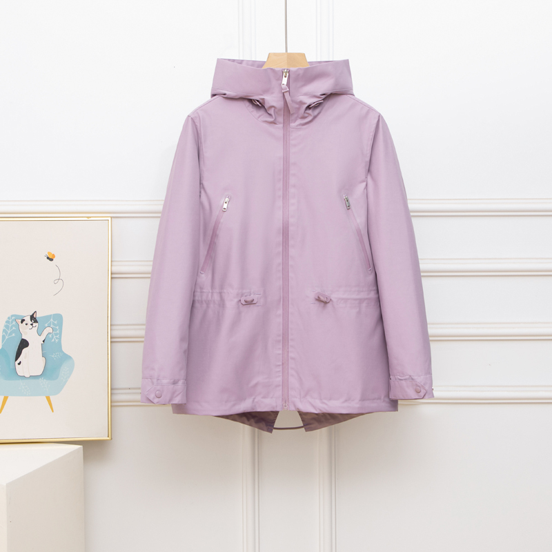 French Original Spring and Autumn Thin Windbreaker Women's Jacket, Windproof and Waterproof Outdoor High-End Loose Sports Jacket