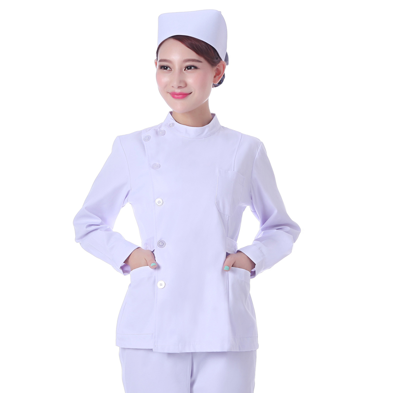 Y tá của chia bộ đồng phục dài tay nhỏ phù hợp với mùa hè váy trăng vẻ đẹp nhân uống mùa đông váy trắng áo lớn ngắn của bác sĩ