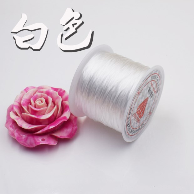 Dây thun đính cườm, dây thun da bò, dây cao su tròn, dây đeo vòng cườm, dây pha lê, khối lượng lớn - Vòng đeo tay Clasp vòng gỗ