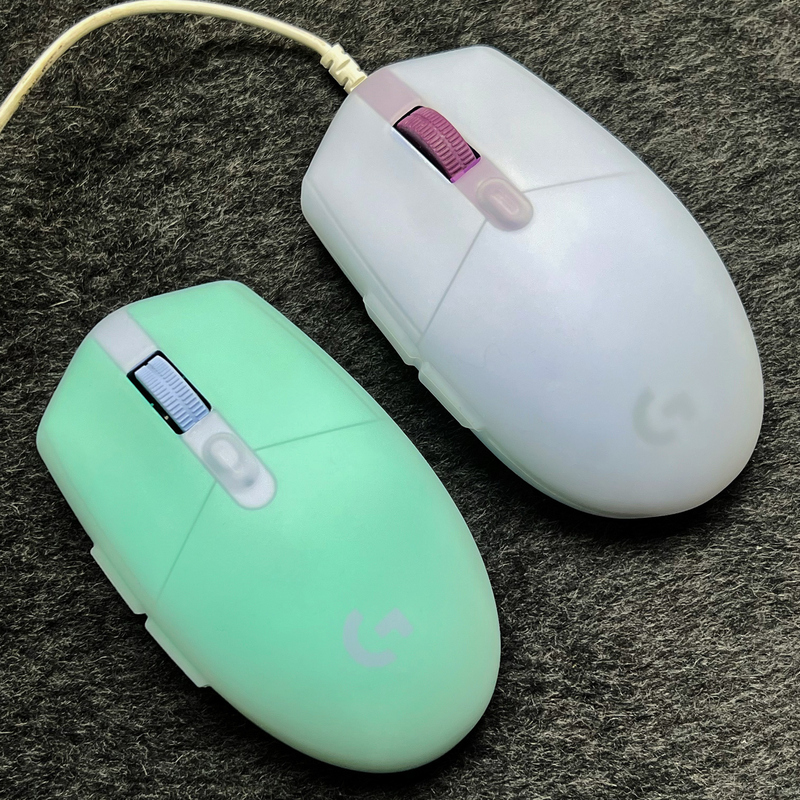 Suitable for Logitech G102 G304 Mouse Wired Wireless Protective Cover Anti-Dirt Cover Anti-Hand Sweat Anti-Slip Cover