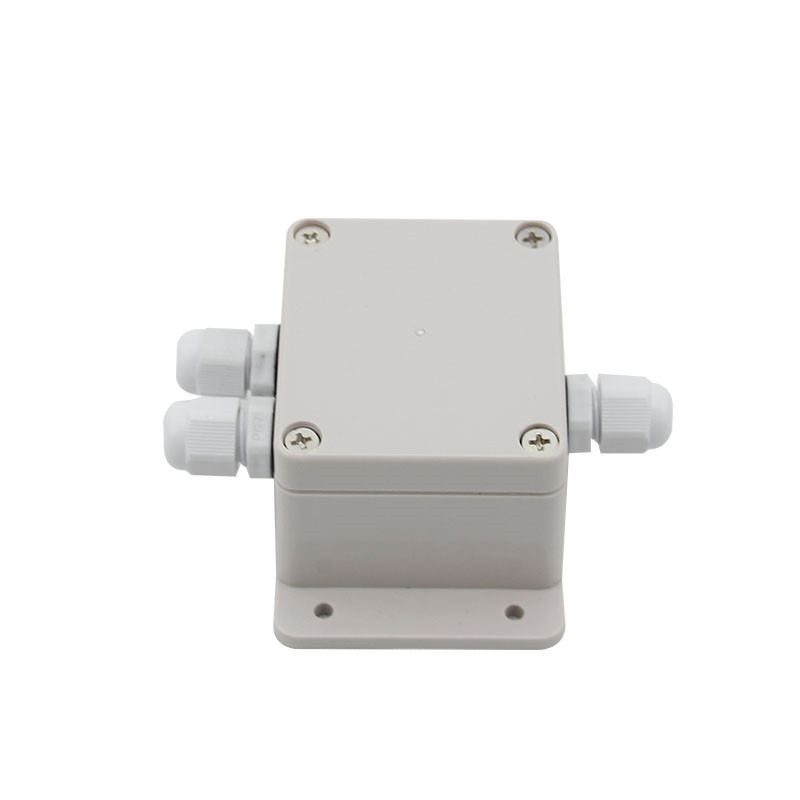 63 * 58 * 45 Outdoor waterproof plastic junction box entering two out with fixed ear sealing power cable terminal box