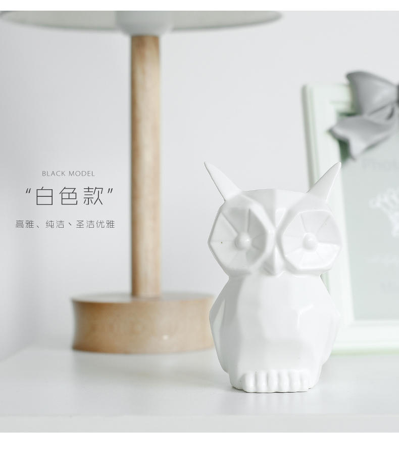 Nan sheng Nordic I and contracted animal ceramic furnishing articles sitting room adornment household act the role ofing is tasted mesa gift owl