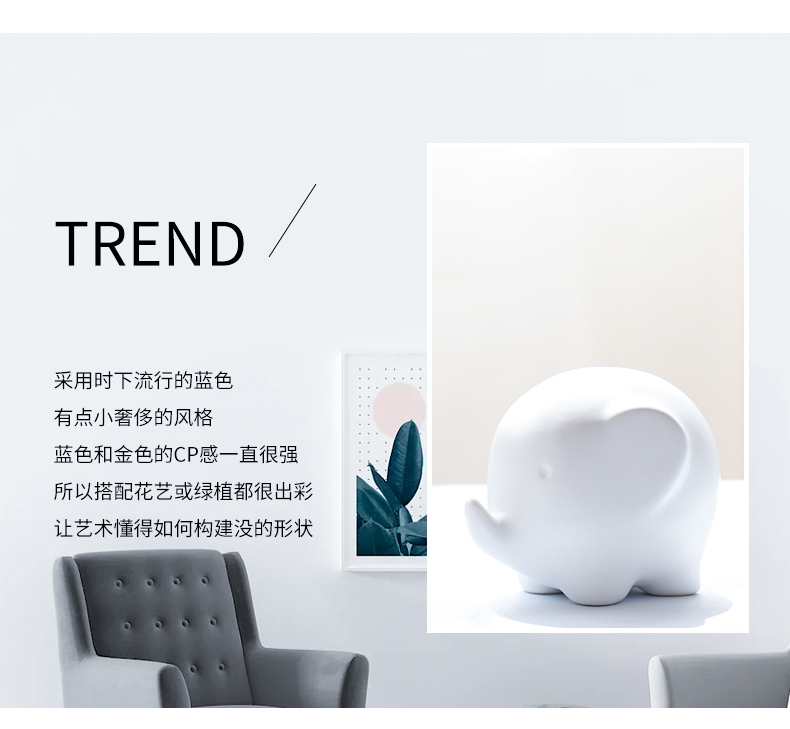 Nan sheng household act the role ofing is tasted I and contracted Europe type ceramic elephant mesa place sitting room creative decorations arts and crafts