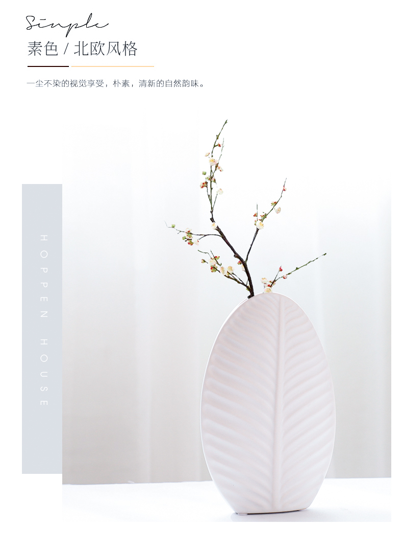 Nan sheng simulation flower, dried flower, flower implement Nordic mesa of I and contracted ceramic vase household act the role ofing is tasted furnishing articles ornaments