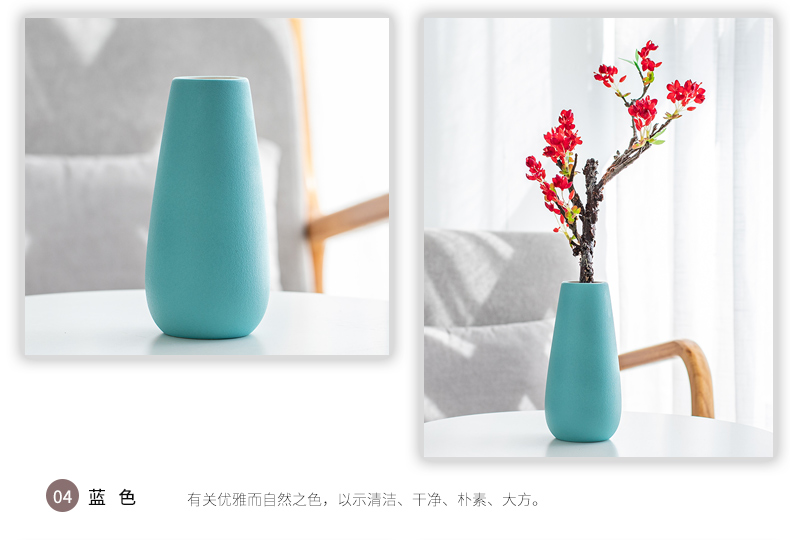 Nan sheng household act the role ofing is tasted simulation flower, dried flower ceramic vase Nordic mesa of I and contracted sitting room place decoration