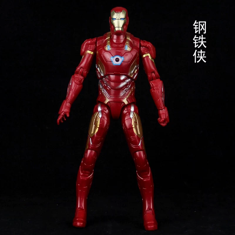 Мстители, светящаяся подвижная минифигура-игрушка, игрушка, Marvel, Железный человек, Человек-Паук, Халк