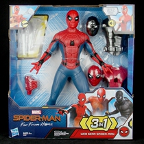 The extraordinary Spider-Man hero returns to speak out in English changing clothes to launch spray bullets for childrens toys