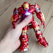 Avengers 2 Anti-Hulk spider Iron Man hand-made model movable doll head cover can develop light toys
