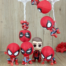Avengers Spider-man Q edition hand-made model car interior car ornaments shaking his head magnet toy doll