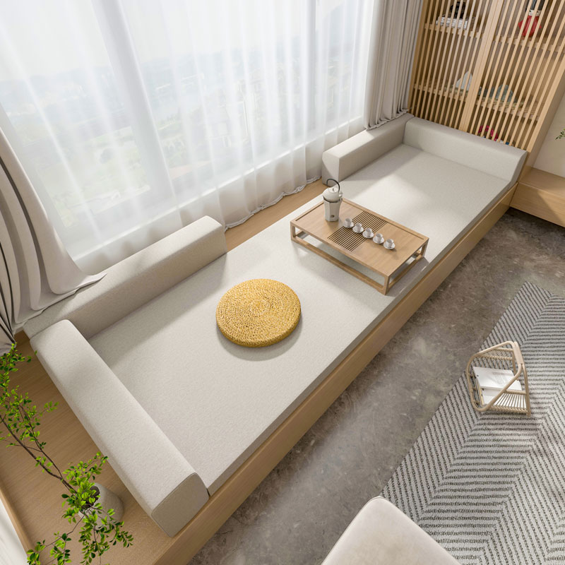 Guo Zhichi floating window sofa cushion window sill cushion coconut palm latex 2022 new balcony tatami custom-made new Chinese