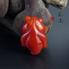 DIY аксессуары 特价清货 天然南红玛瑙吊坠 四川凉山九口料 南红三通