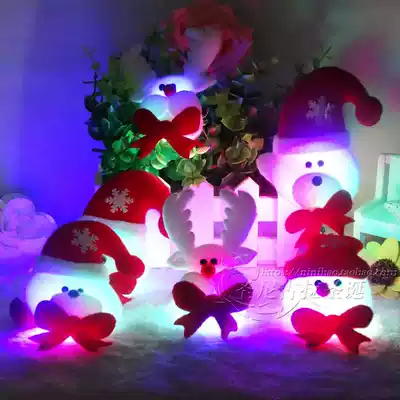 Christmas gifts, gifts, decorations, party supplies, Christmas accessories, prizes, Christmas old man's luminous brooch