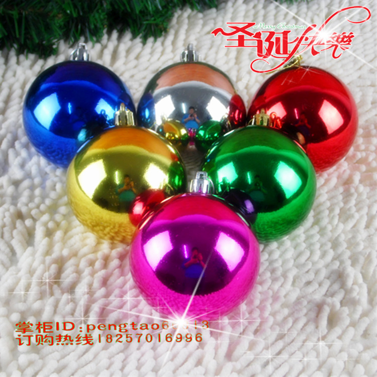 Suspended ceiling hanging decoration Christmas tree pendant bright light ball matt ball plating ball 8 cm CM Christmas Carnivals