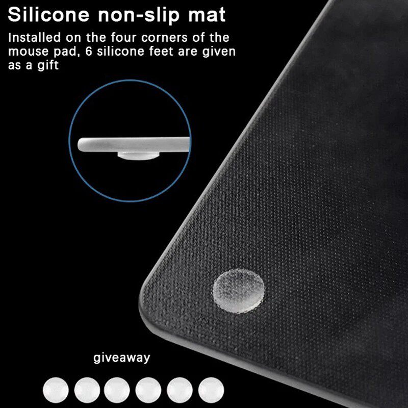 поликарбонат glass gaming mouse pad hard waterproof clear game mouse mat OTHER