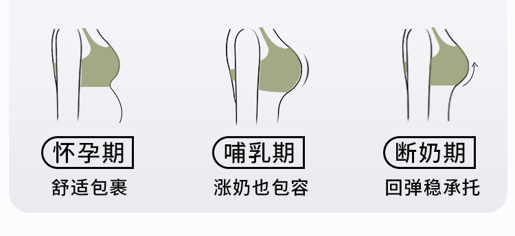 歌美姿哺乳内衣聚拢防下垂产后喂奶产前怀孕期专用孕妇文胸罩无痕 — 31