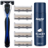 Apache/阿帕齐 Мужская бритва, импортное лезвие, шлем, комплект, 6 этажей