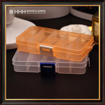Rectangular polygg plastic covered button buttoned sub-box sample box parts box hardware box screw box box