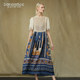 Dayiyan French dress women's summer waist-cinching temperament knitted splicing long skirt