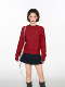 Red New Year's Round Neck Pullover Knitted Sweater Women's Autumn and Winter Thickened Small Tops 2025 New Style