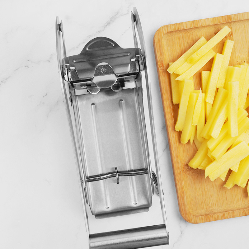 Hand pressed fries cut cucumber stripe stainless steel fries cut potato strip cutter slicer cut fries machine cut fries tool
