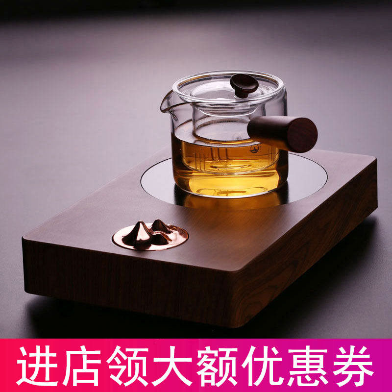 Three realms electric pottery furnace boiling tea stove iron pot silver pot clay pot special household glass kettle steaming tea maker set